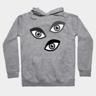 Teichopsia Eyes Black Hoodie